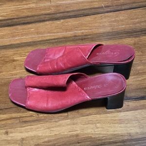 Liz Claiborne Red Open Toed Heels